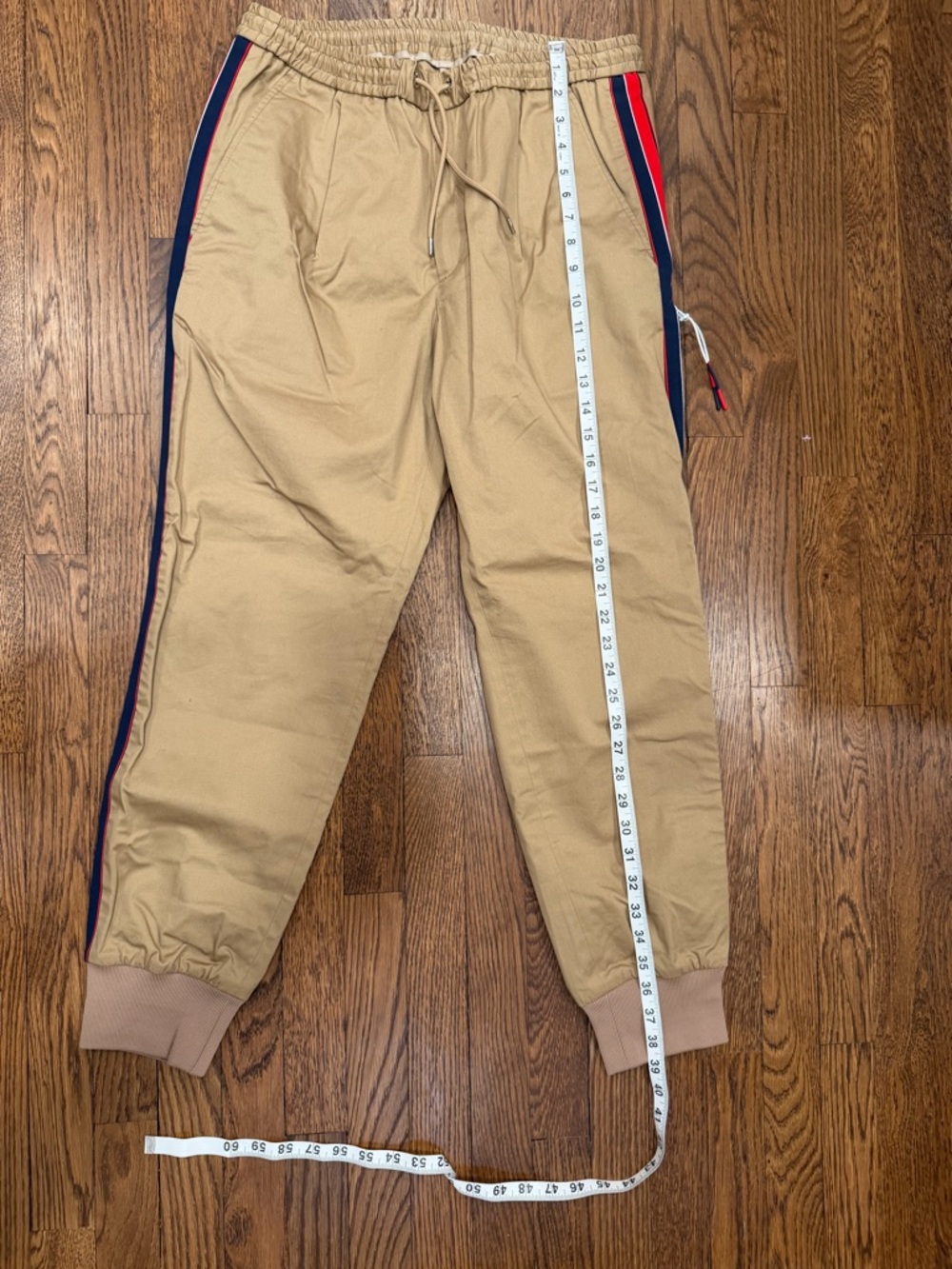 Moncler Tan Elastic Waist Pants